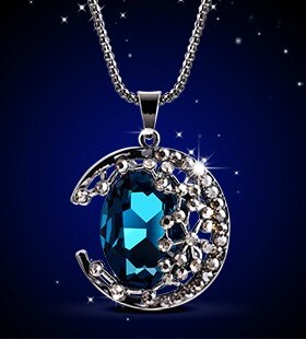 水滴项链西米翡翠复古文艺项链