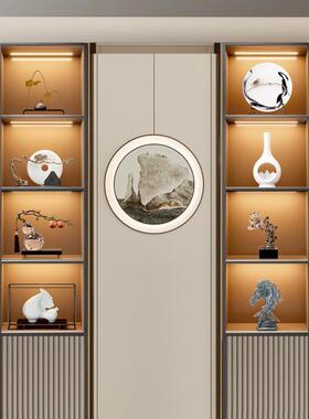 mm756188新中家居摆设样饰板房间装品茶室客厅酒柜玄软关博古架式