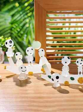 幽灵公主小精灵玩偶夜光小幽灵摆件卧室汽车装饰树脂模型桌面摆件