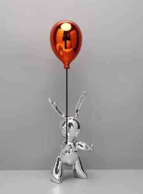 现简约脂气兔子摆件样板房售楼树部卧室书球房客0663厅桌面代玄关