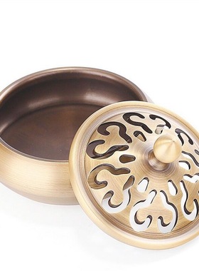 纯铜香篆炉家室仿内熏A321213香用檀香古炉供佛沉香盘香炉摆件创