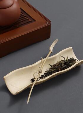 手工老竹枝茶针茶拨茶扒茶杓 煤竹制茶道六君子功夫茶具配件 壶通