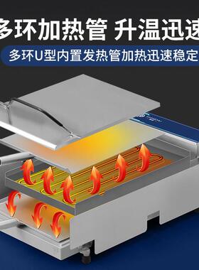 商用汉堡机大型炸鸡设备全套双层全自动烘包机加热烤包机器鸡肉卷