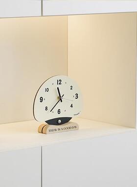 WOZOO屋玄关时钟摆件家准居M客厅电视柜创意钟TYOS879桌面摆台式