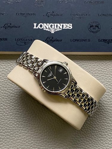 [9.8新]浪琴军旗手表女款精钢日历自动机械手表L4.274.4.52.6 - 图1