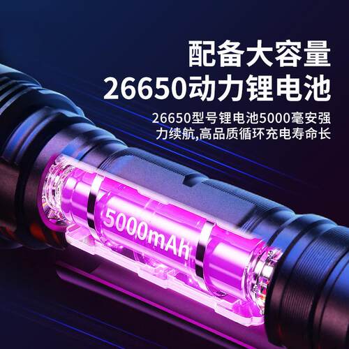 365nm紫光灯鉴定专用验烟灯防伪紫外线蓝光手电筒照烟码仪器验钞 - 图3