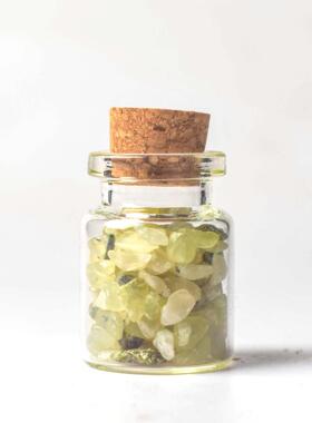 许愿瓶厂家水晶碎石原石装饰摆件