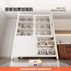 Kitchen storage rack multi-layer sliding door pot and bowl storage cabinet home dining side floor multi-function wall storage cabinet
