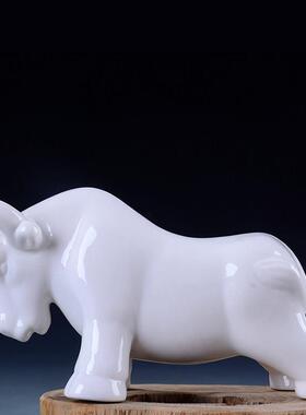 陶瓷招财狗摆件十二生肖狗白色旺财犬镇宅吉祥家居小坐狗摆设装饰