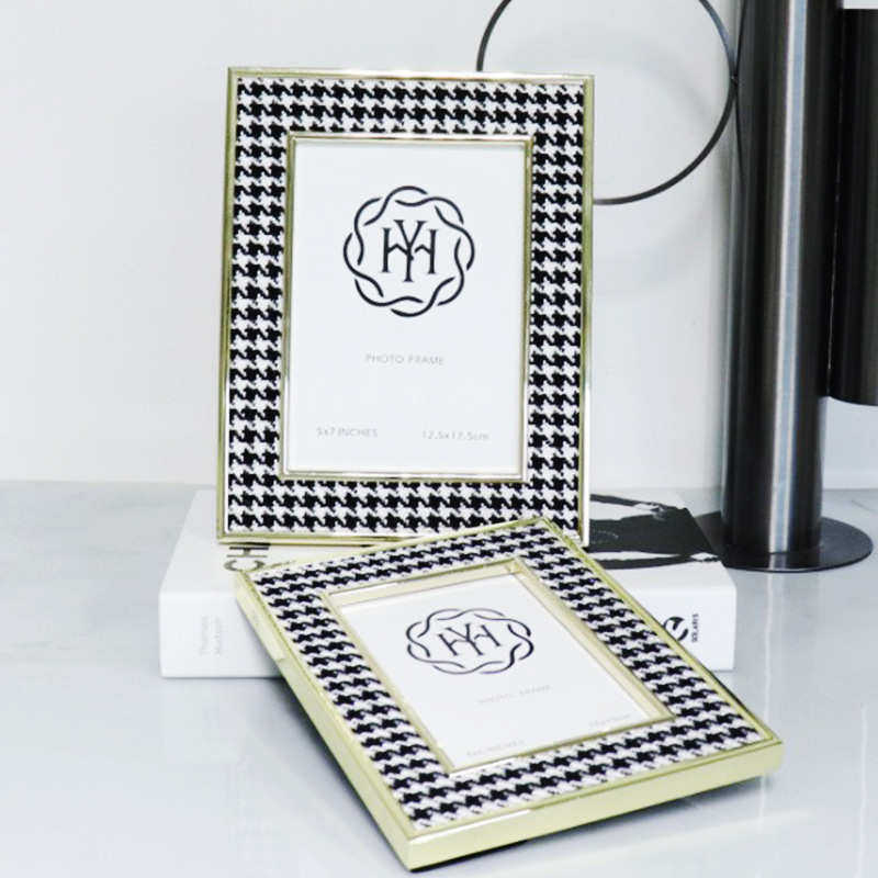 新品创意布艺金属相框时尚样板房酒店软装饰品电视柜书桌摆件家居,淘宝优惠券,粉丝福利购,淘宝优惠卷