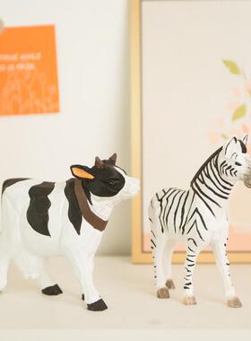 木制手工雕刻工艺品摆件装饰工艺品动物桌面摆件开业小摆件