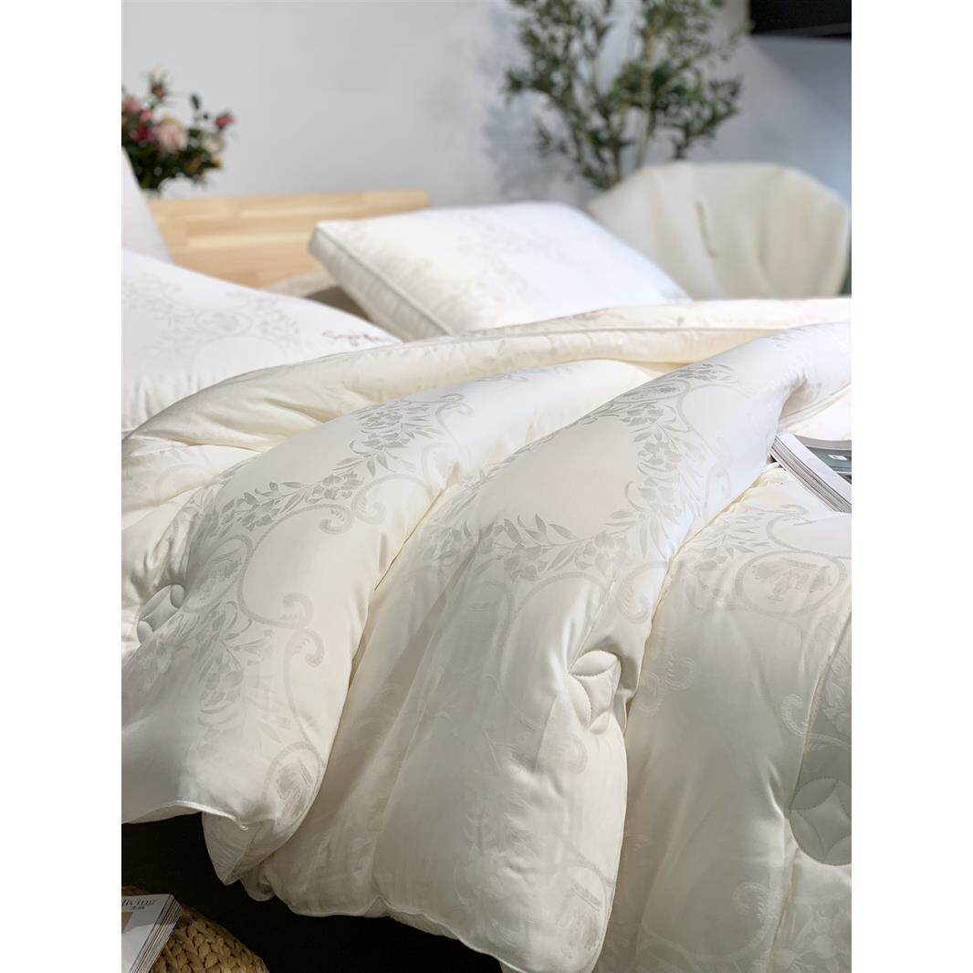 ql@3H大豆蛋白纤维加厚柔软被芯春秋提花被褥夏被 单双人四季保 - 图1