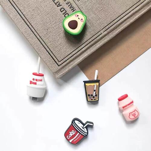 Cute Cartoon Soft Rubber Protective Cover for Phone Charging - 图0