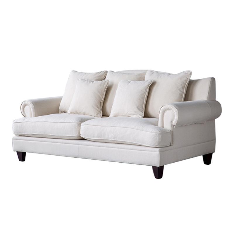 American modern minimalist living room three-person sofa combination fully equipped removable and washable small apartment fabric sofa down sofa