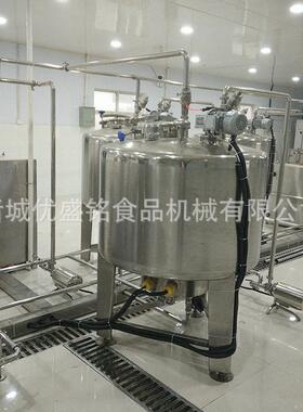 巴氏奶酸奶加工设备 风味酸乳调配机器 搅拌型酸奶发酵生产线
