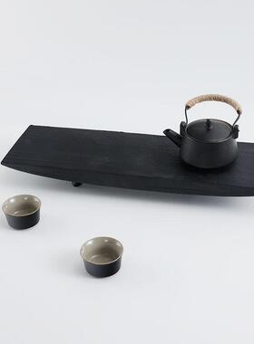 新中式复古托盘客厅茶几轻奢高级感展示盘软装样板间摆件装饰品