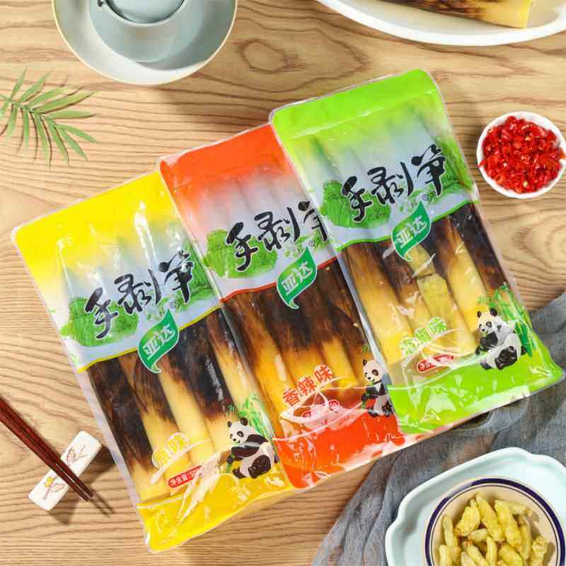 亚达手剥笋开袋即食2025新笋头茬嫩笋尖香辣味手撕笋泡椒味500g袋,淘宝优惠券,粉丝福利购,淘宝优惠卷