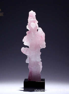 摆设装酒店中式创意太湖石软摆件抽象书柜电视柜书房新样板间琉璃