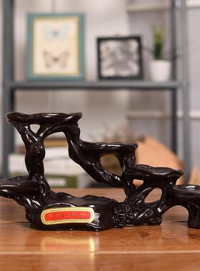 新中式结婚娃娃摆件婚庆小木桩套装工艺品创意客厅桌上摆饰高级感