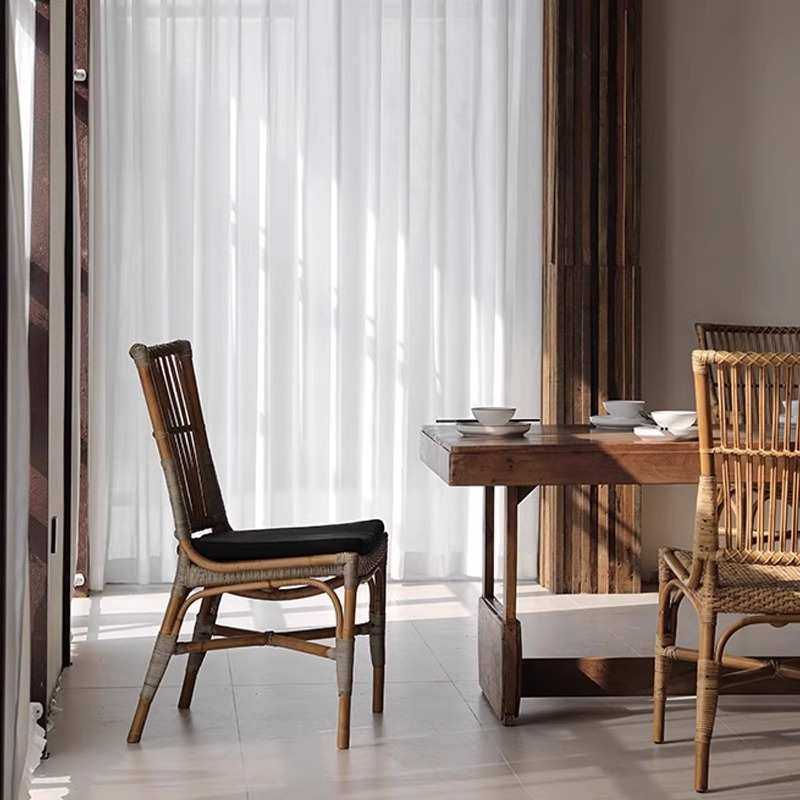 北欧诧寂风藤编椅子家用中古椅阳台休闲椅酒店民宿藤编餐椅定制,淘宝优惠券,粉丝福利购,淘宝优惠卷