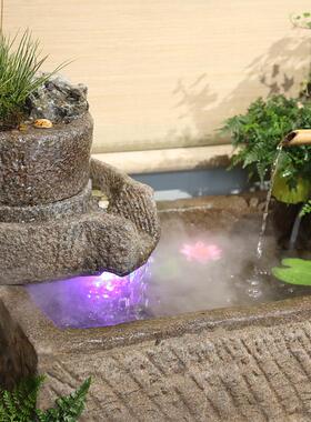 庭院装饰假山流水摆件循环水景观阳台鱼池造景喷泉户外花园水缸