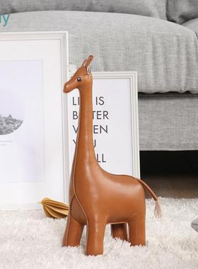 家居饰品Zuny动物摆件经典长颈鹿系列公仔纸镇书挡门挡生日礼物