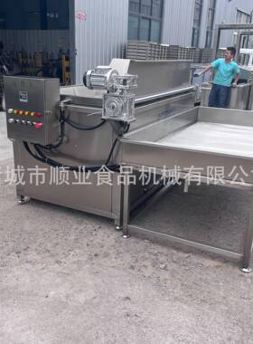 连续式蚕豆青豆油炸锅 江米条油炸设备 锅巴油炸机 大型油炸锅