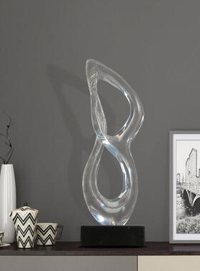 设计师设透明工艺品摆摆件创意家居关电视柜计桌面件ST808AB-室内