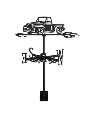 老爷车女巫猫头鹰训狗人铁艺风向标工艺品摆件户外花园装饰