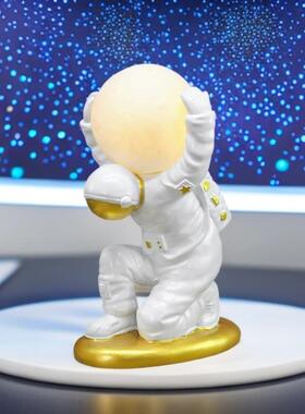 创宇航航员月球灯太人桌面摆件天员氛意围灯悬浮宇航员悬宇航员星