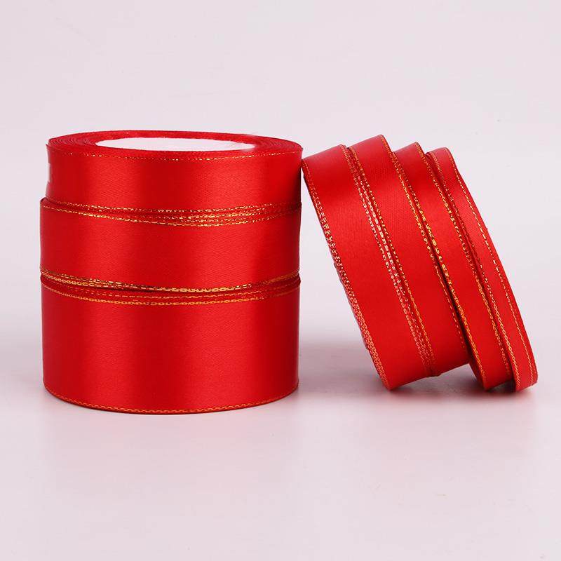 大红丝带高品质金边丝带缎带绸带礼品包装袋蛋糕烘培丝带节日喜庆,淘宝优惠券,粉丝福利购,淘宝优惠卷