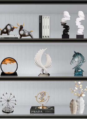 创意北欧酒柜装饰品摆件简约客厅玄关电视柜办公室书柜房软装桌面