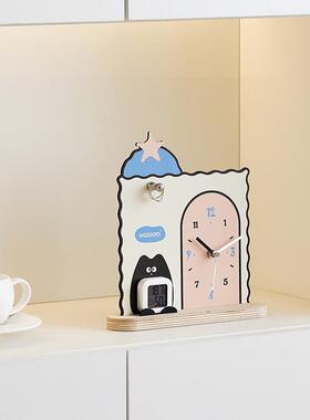 WOZOO屋准家居客温湿度摆台式装品入户玄关创意M时厅TYOS885钟桌