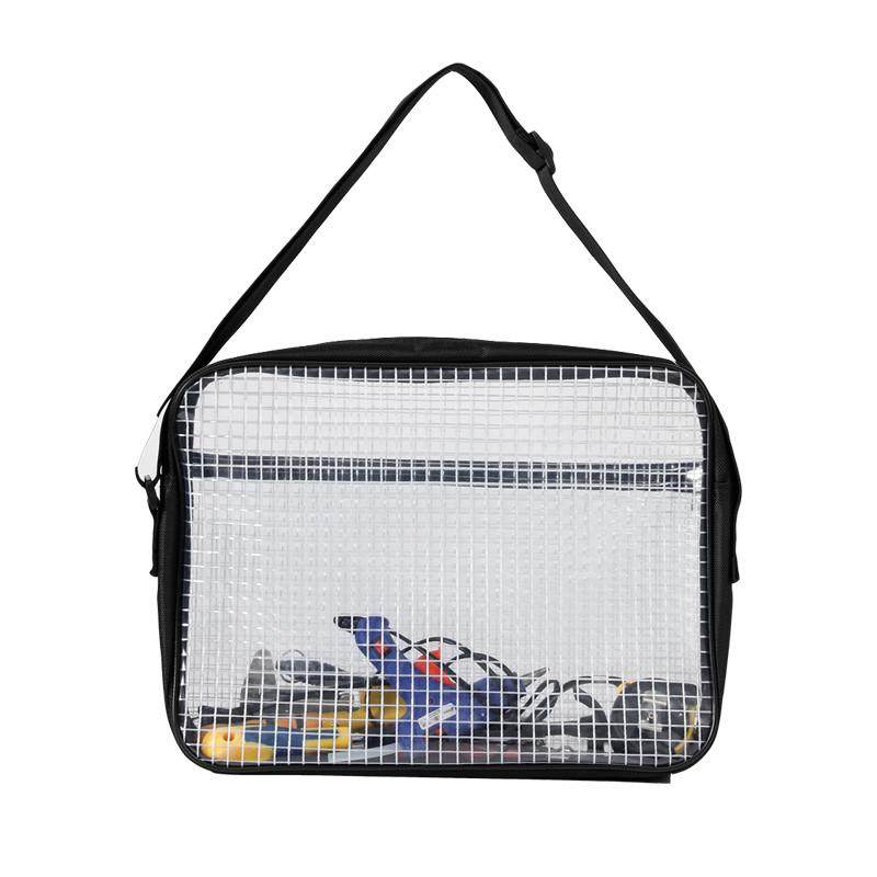 PVC防静电无尘包洁净室网格透明工具包洁净工程韩版17寸挎包加厚,淘宝优惠券,粉丝福利购,淘宝优惠卷