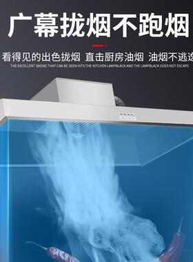 商用油烟机厨房饭店食堂不锈钢排烟净化一体机农村土灶抽油烟机