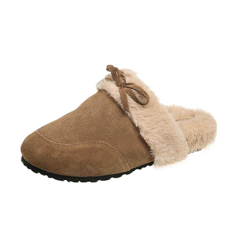 春季毛毛拖鞋勃肯鞋女外穿加绒包头半拖鞋2026新款平底博肯0116z,淘宝优惠券,粉丝福利购,淘宝优惠卷
