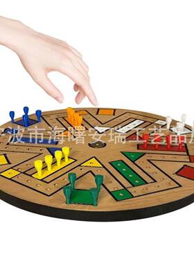 Fas游t Tac kBoard Game快车道四人六人r棋ar-25631盘戏飞行棋木
