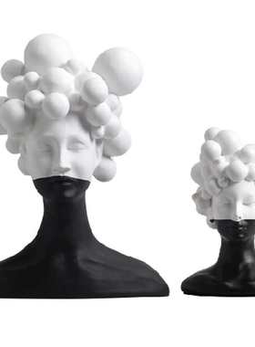 现代轻奢软装饰品售楼处样板间神秘女人物造型酒店艺术品雕塑摆件