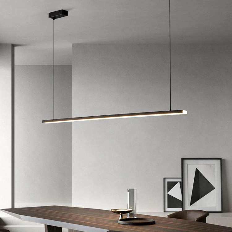 极简餐厅吊灯轻奢简约一字餐桌灯全铜高端设计师办公室吧台长条灯,淘宝优惠券,粉丝福利购,淘宝优惠卷