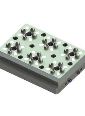 厂家供应数控精密夹具 CNC6头小型气动卡盘 兼容3R系统快速定位