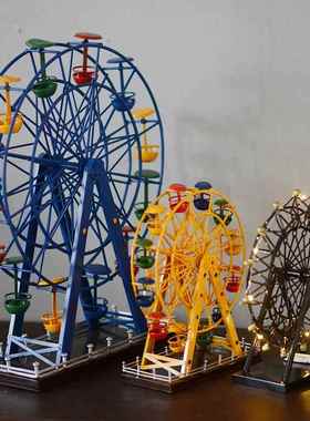 复古铁艺摩天轮摆件创意家居客厅橱窗摆设装饰结婚礼物饰品礼品女