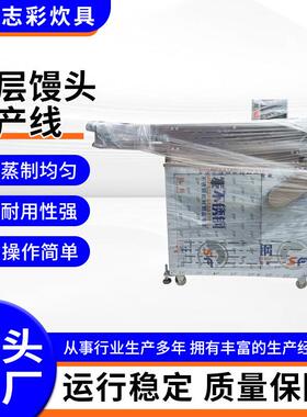 大型食堂中央厨房仿手工馒头机设备压面面团成型机千层馒头生产线