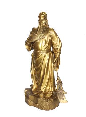 铜关公 佛像摆件大号客厅 工艺品关帝办公室摆饰开业礼品
