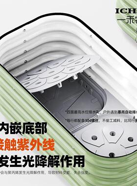 种菜专用箱铝合金花箱金属种植箱户外庭院阳台一米菜园长方形花盆
