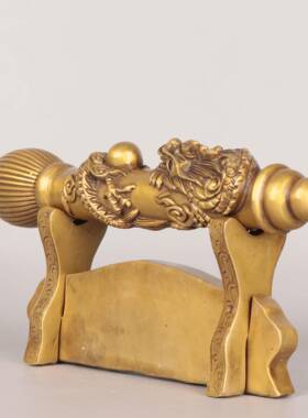 杨铜记 家居金属工艺品摆件 铜大笔发财 铜龙笔 大笔进财