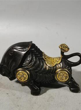 精品铜牛摆件动物金钱招财进宝铜牛摆件家居装饰摆设