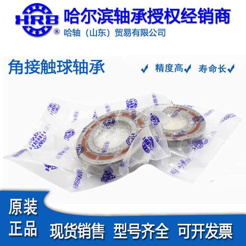 HRB哈尔滨角接触球轴承71900 71901 71902CTA/P4机床主轴精密轴承 - 图0