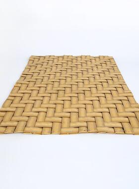 户外装饰藤编材料竹席仿真藤席室内装饰品人造编织PE塑料草席