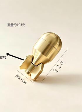 黄铜麻将麻将旋转创意装饰摆件