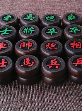 大红酸枝黑檀木中国象棋红木花梨木实木折叠棋盘木质紫檀家用大号